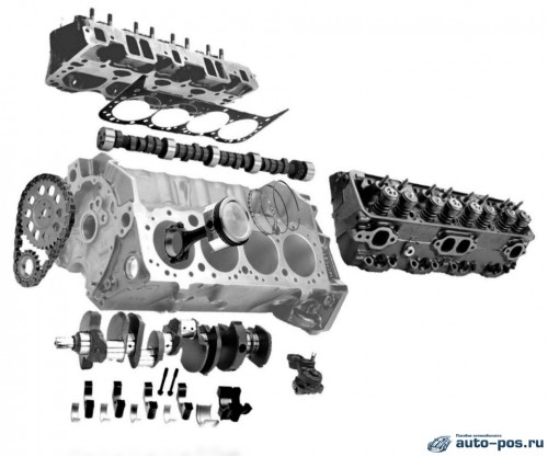 На картинке - схема V-образного двигателя с двумя отдельными ГБЦ