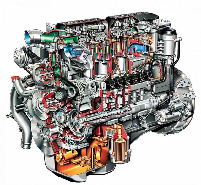 Схема дизельного двигателя