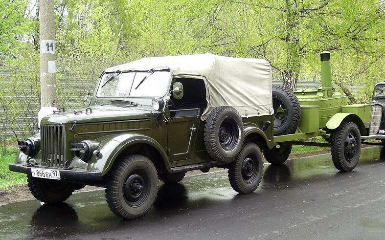 ГАЗ-69 с прицепом
